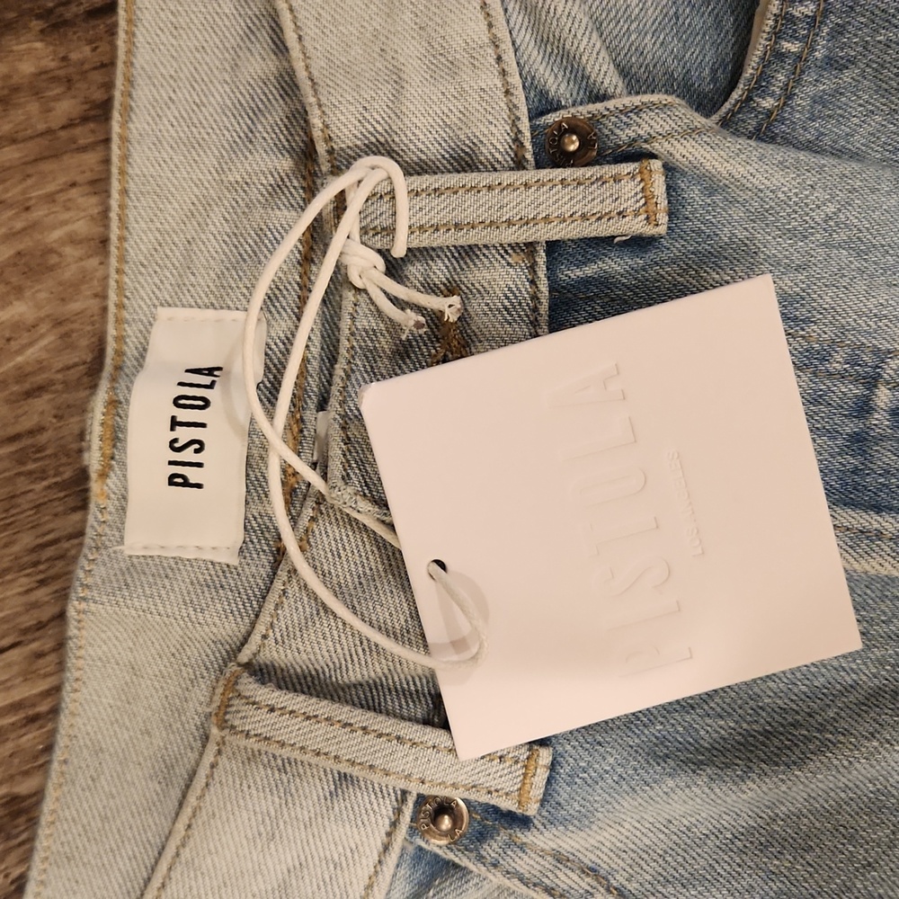 NWT Pistola Charlie Colorblock High Rise Jeans - Picture 6 of 7